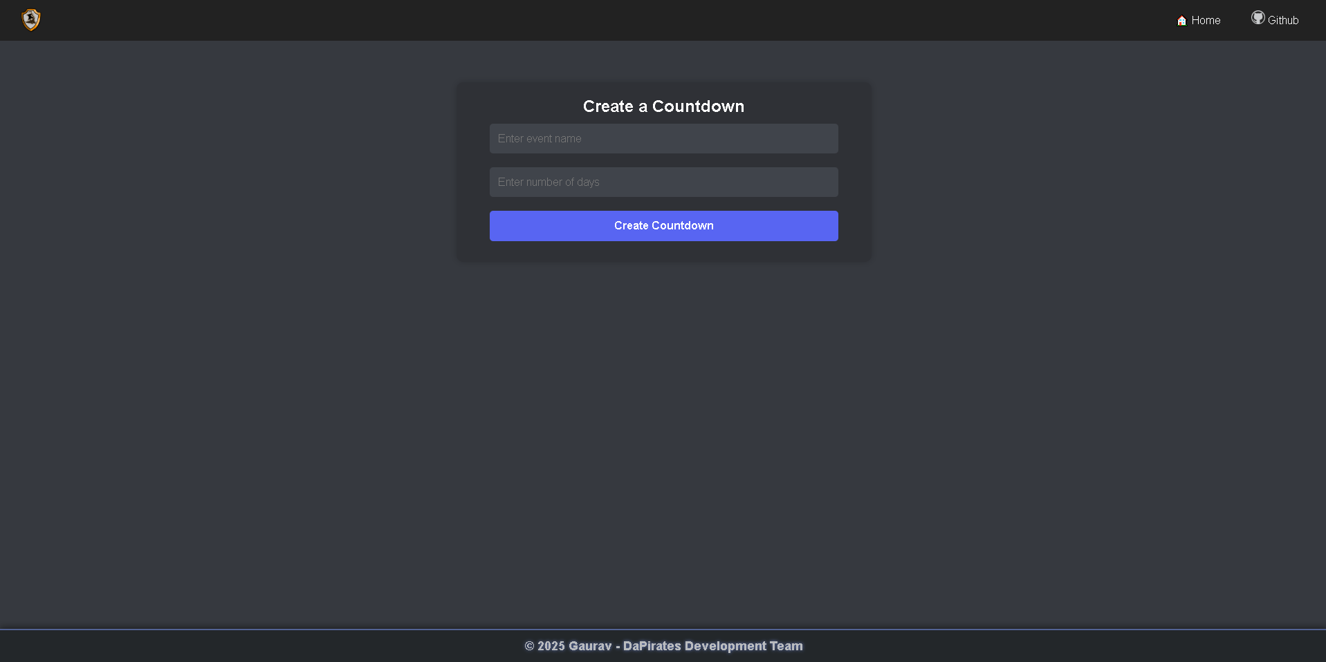 CountDown Website